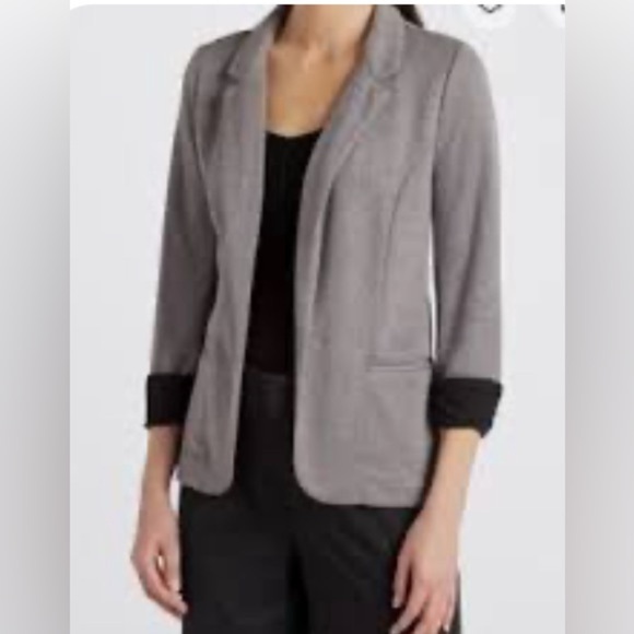 Skies Are Blue Asa Knit Blazer Size Large Stitch Fix Layers Contrast Cuffs - Picture 1 of 9